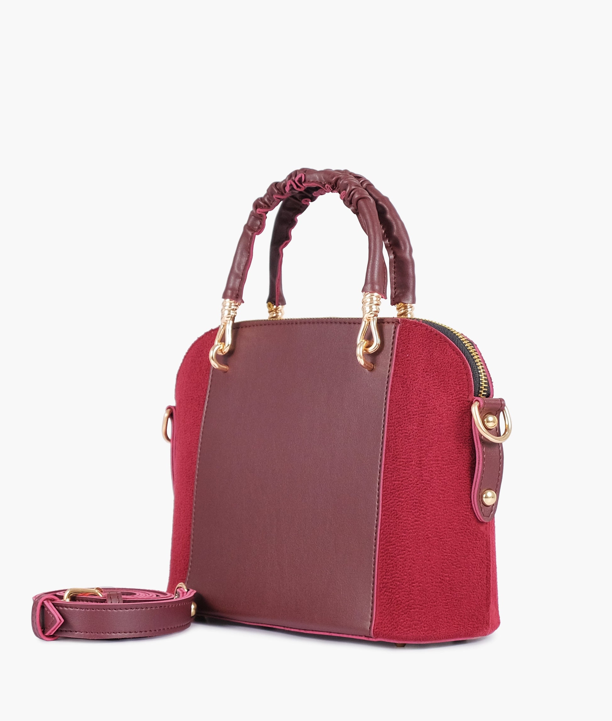 Buy Burgundy suede small evening bag in Pakistan