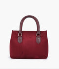 Buy Burgundy suede small satchel bag in Pakistan