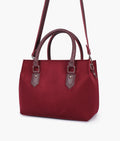 Buy Burgundy suede small satchel bag in Pakistan