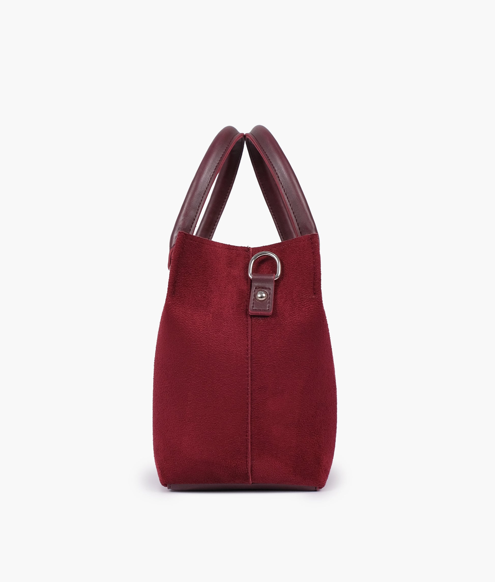 Buy Burgundy suede small satchel bag in Pakistan