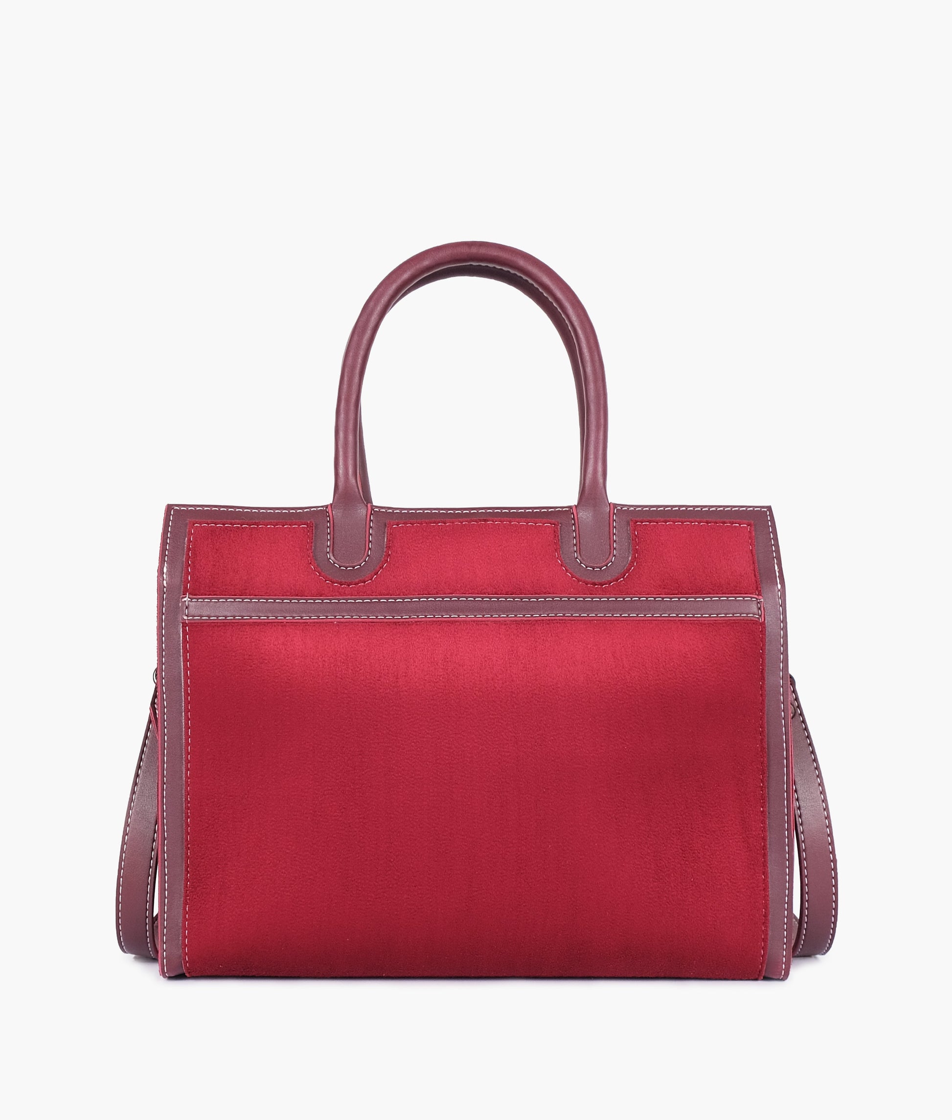 Buy Burgundy suede vintage handbag in Pakistan