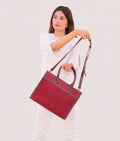 Buy Burgundy suede vintage handbag in Pakistan