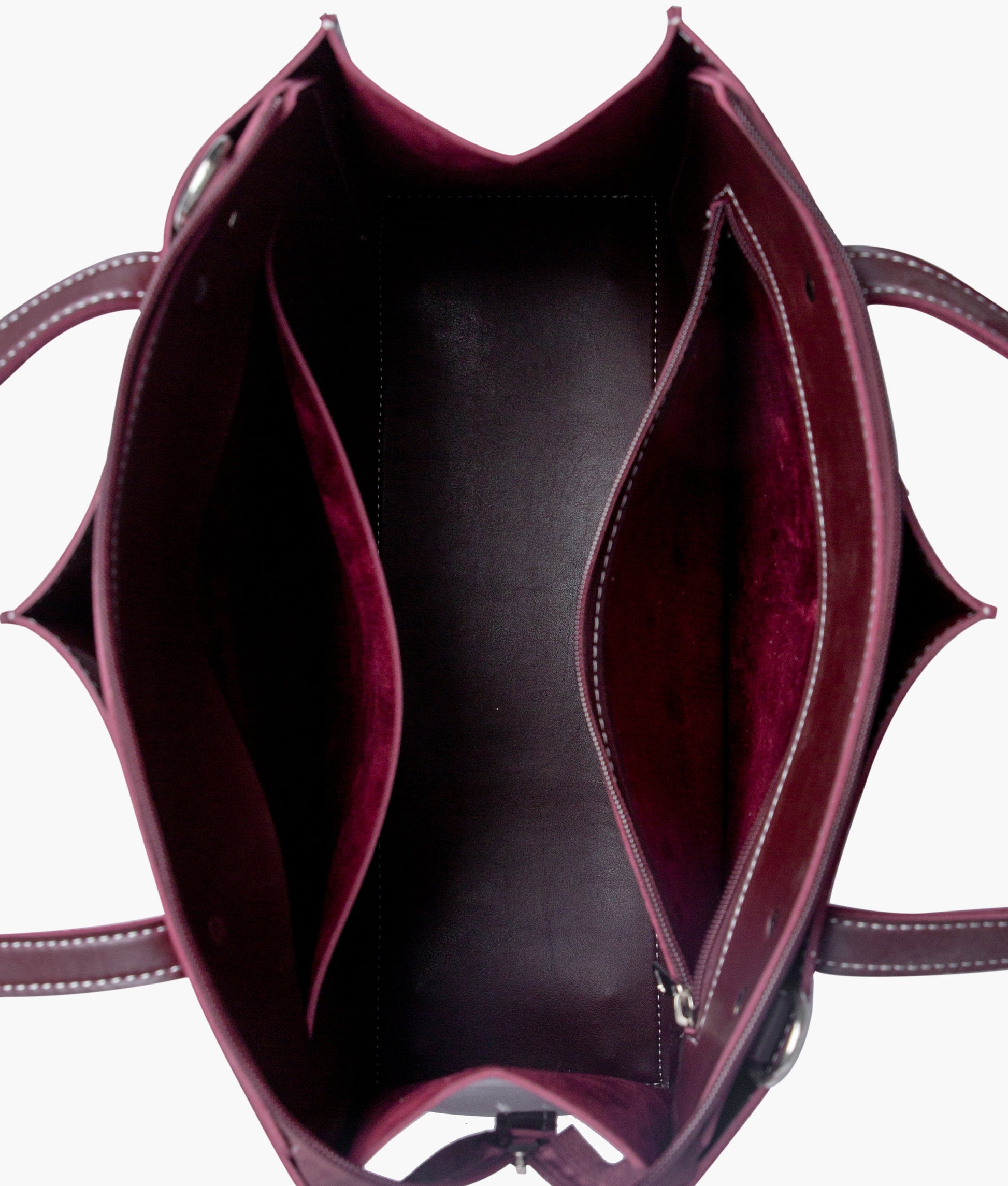 Buy Burgundy suede work tote bag in Pakistan