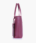 Buy Burgundy tote bag with detachable pouch in Pakistan