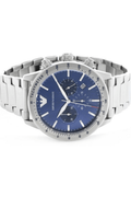 Buy Emporio Armani Mario Blue Dial Silver Steel Strap Watch for Men - AR11306 in Pakistan