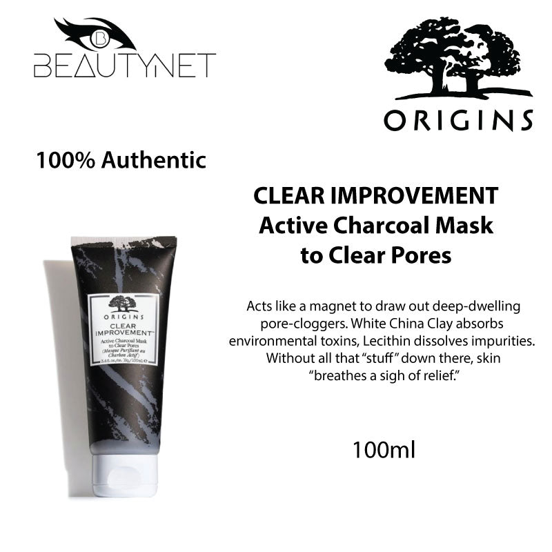 Buy Origins Clear Improvement Active Charcoal Mask to Clear Pores - 100ml in Pakistan