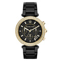 Buy Michael Kors Parker Chronograph Black Dial Black Ion-plated Ladies Watch - Mk6107 in Pakistan