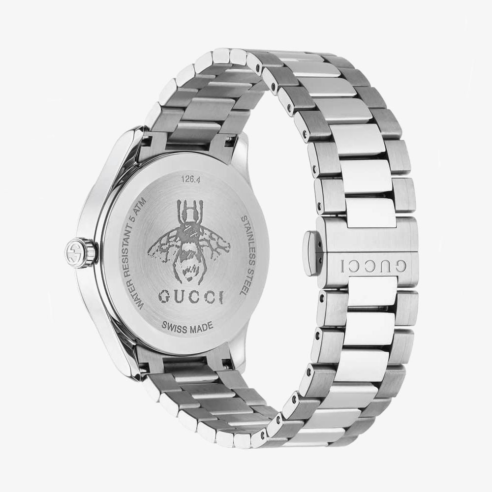 Buy Gucci Unisex Swiss Made Quartz Stainless Steel Black Dial 38mm Watch YA1264029A in Pakistan