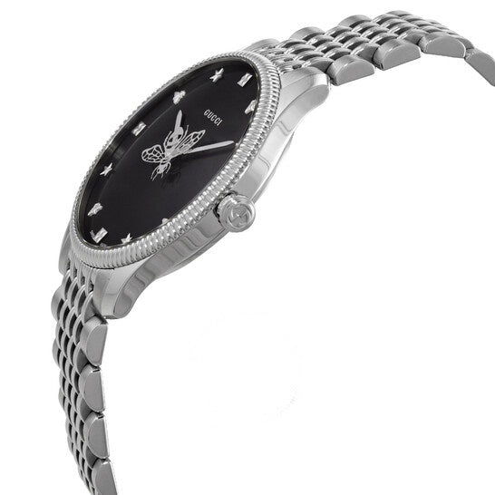 Buy Gucci Unisex Swiss Made Quartz Stainless Steel Black Dial 36mm Watch YA1264154 in Pakistan