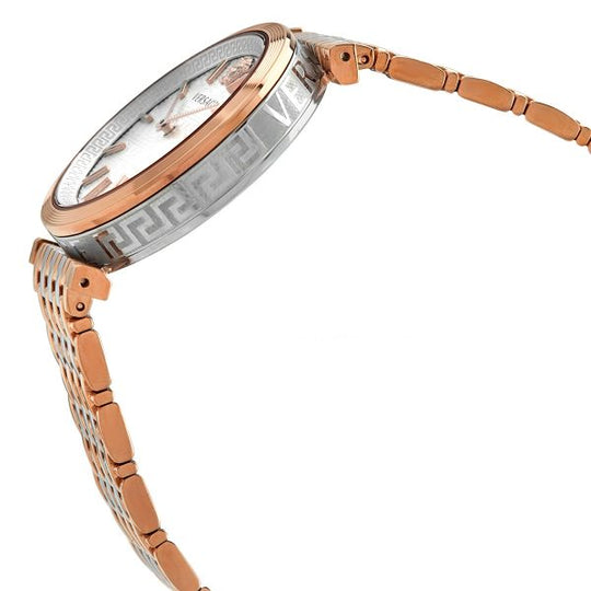 Buy Versace Women Quartz Swiss Made Two-tone Stainless Steel Silver Dial 36mm Watch VELS00719 in Pakistan