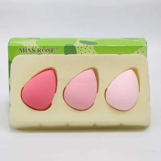 Buy Miss Rose Pack of 3 Beauty Blender Makeup Sponge in Pakistan