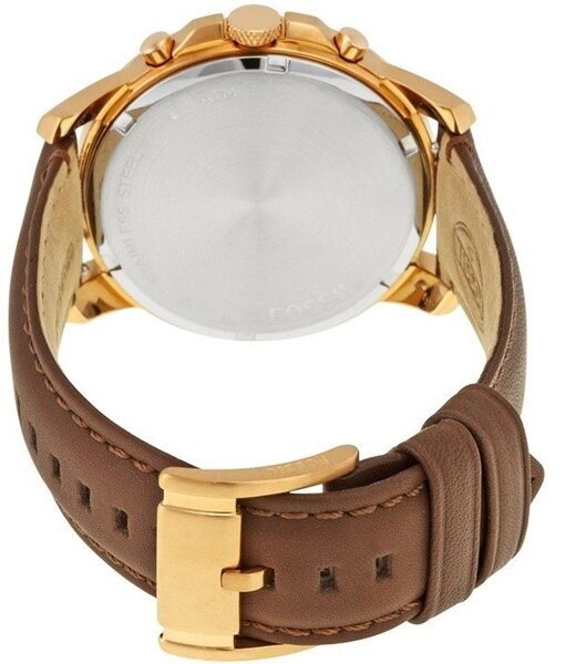 Buy Fossil The Minimalist Gold Dial Brown Leather Strap Watch for Men - FS5397 in Pakistan