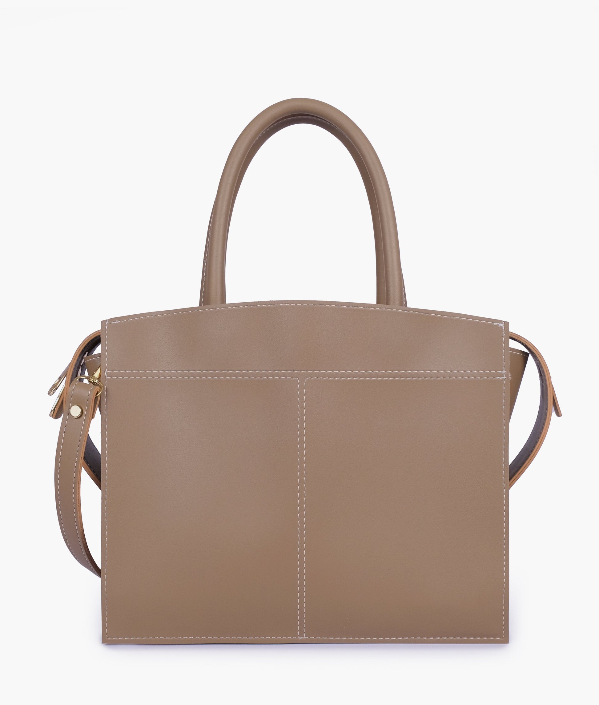 Buy Coffee trapeze top-handle bag in Pakistan