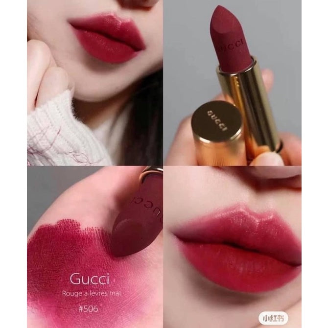 Gucci Rouge A Leveres Mat Lip Colour - 506 Louisa Red