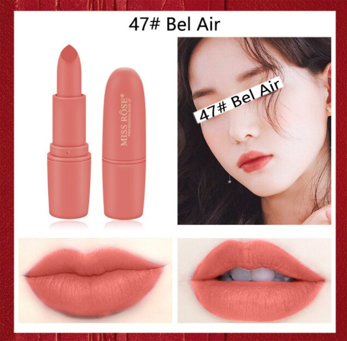 Buy Miss Rose Waterproof Durable Fine Texture Lipstick in Pakistan