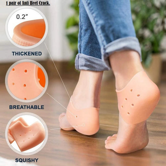 Buy Silicone Gel Heel Pad Socks For Men & Women in Pakistan