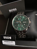 Buy Hugo Boss Mens Quartz Silver Stainless Steel Green Dial 42mm Watch - 1513975 in Pakistan