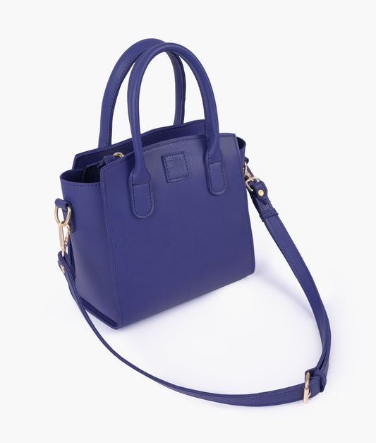 Buy Dark blue top-handle mini handbag in Pakistan