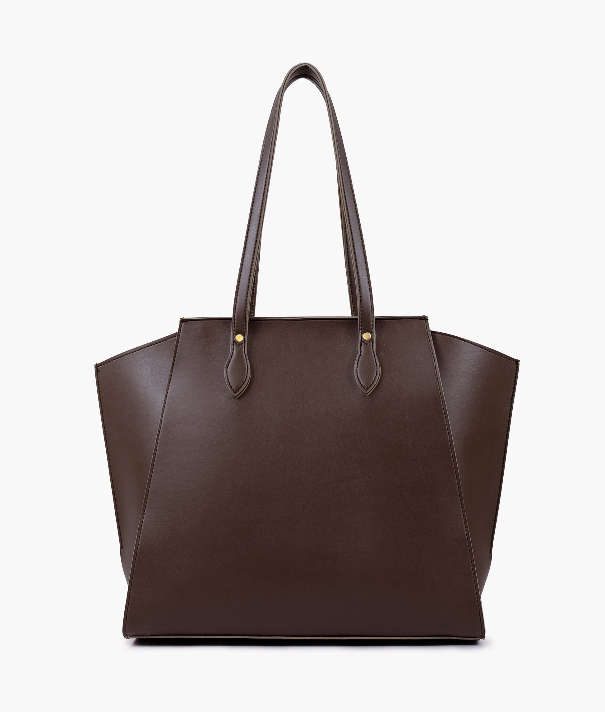 Buy Dark brown classic tote bag in Pakistan