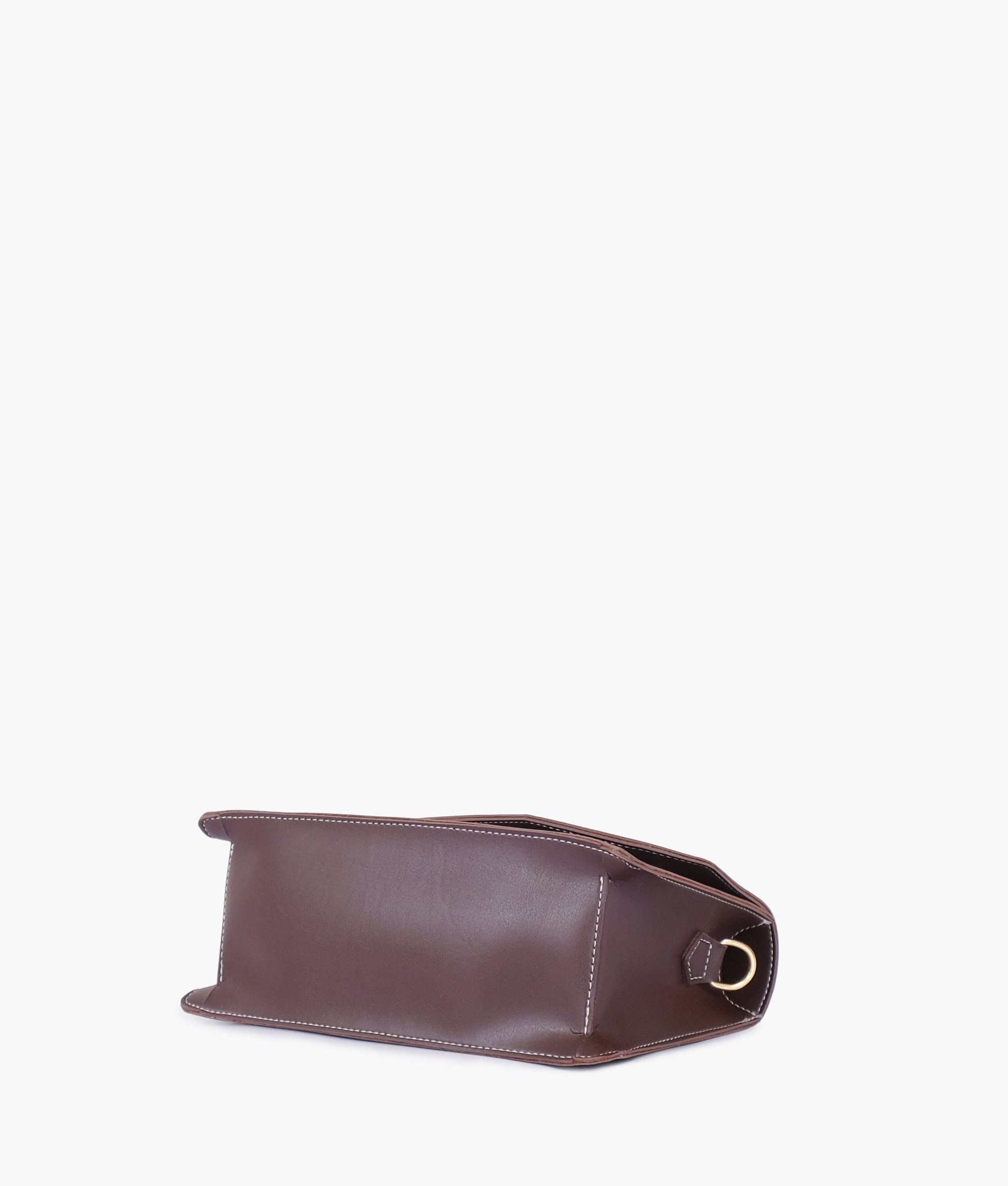 Buy Dark brown half flap cross-body bag in Pakistan