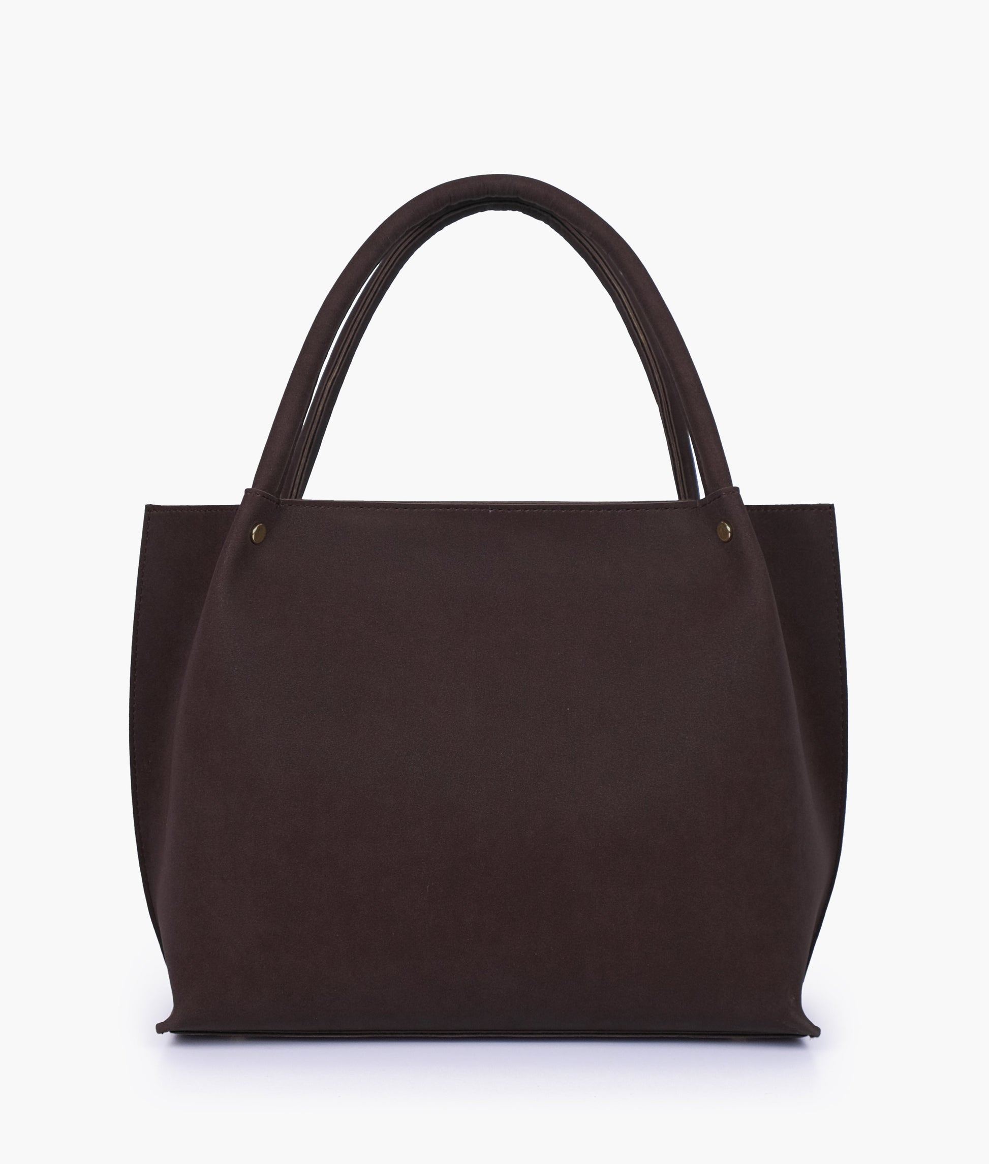 Buy Dark brown mocha suede tote bag in Pakistan