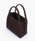 Buy Dark brown mocha suede tote bag in Pakistan