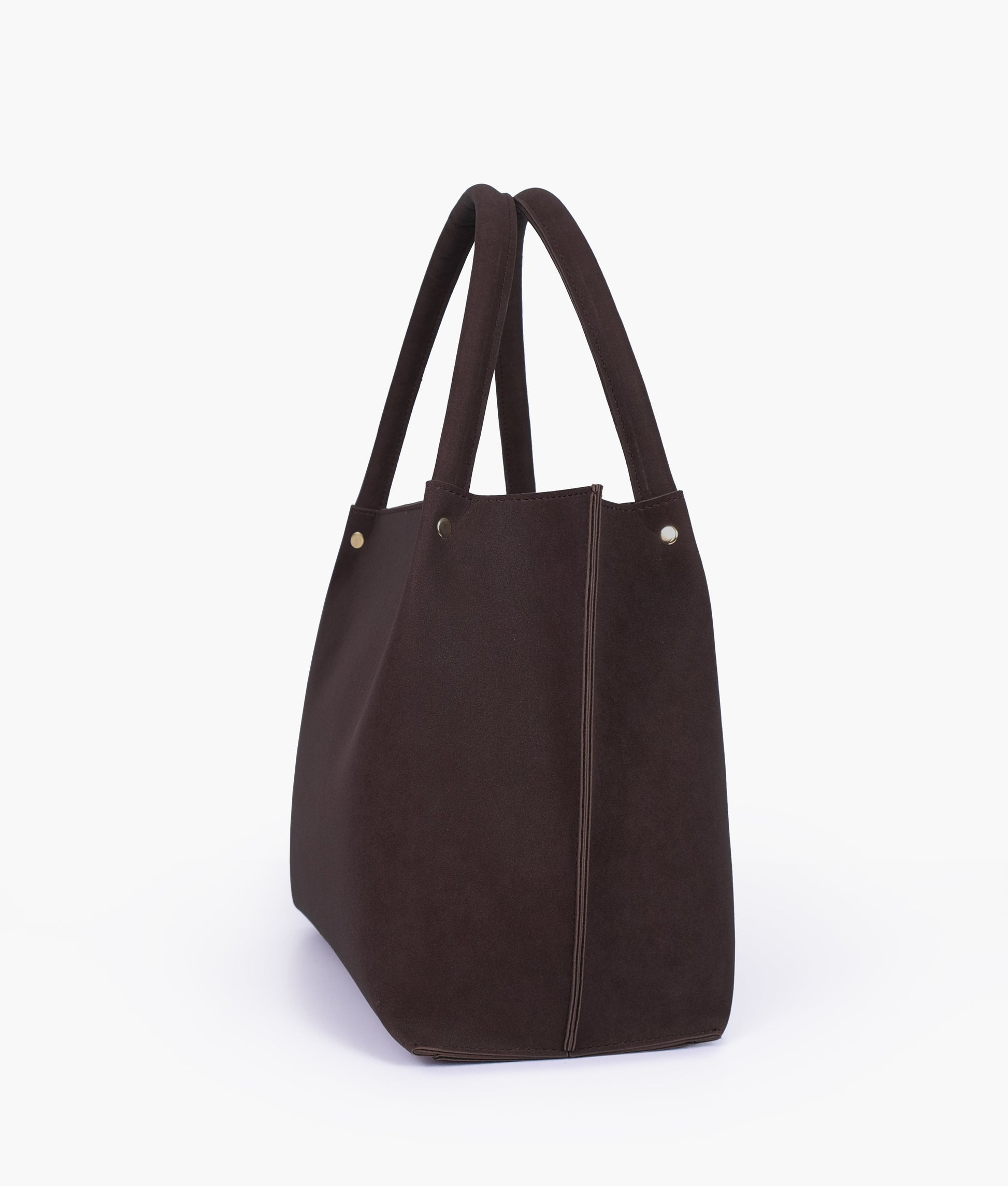 Buy Dark brown mocha suede tote bag in Pakistan