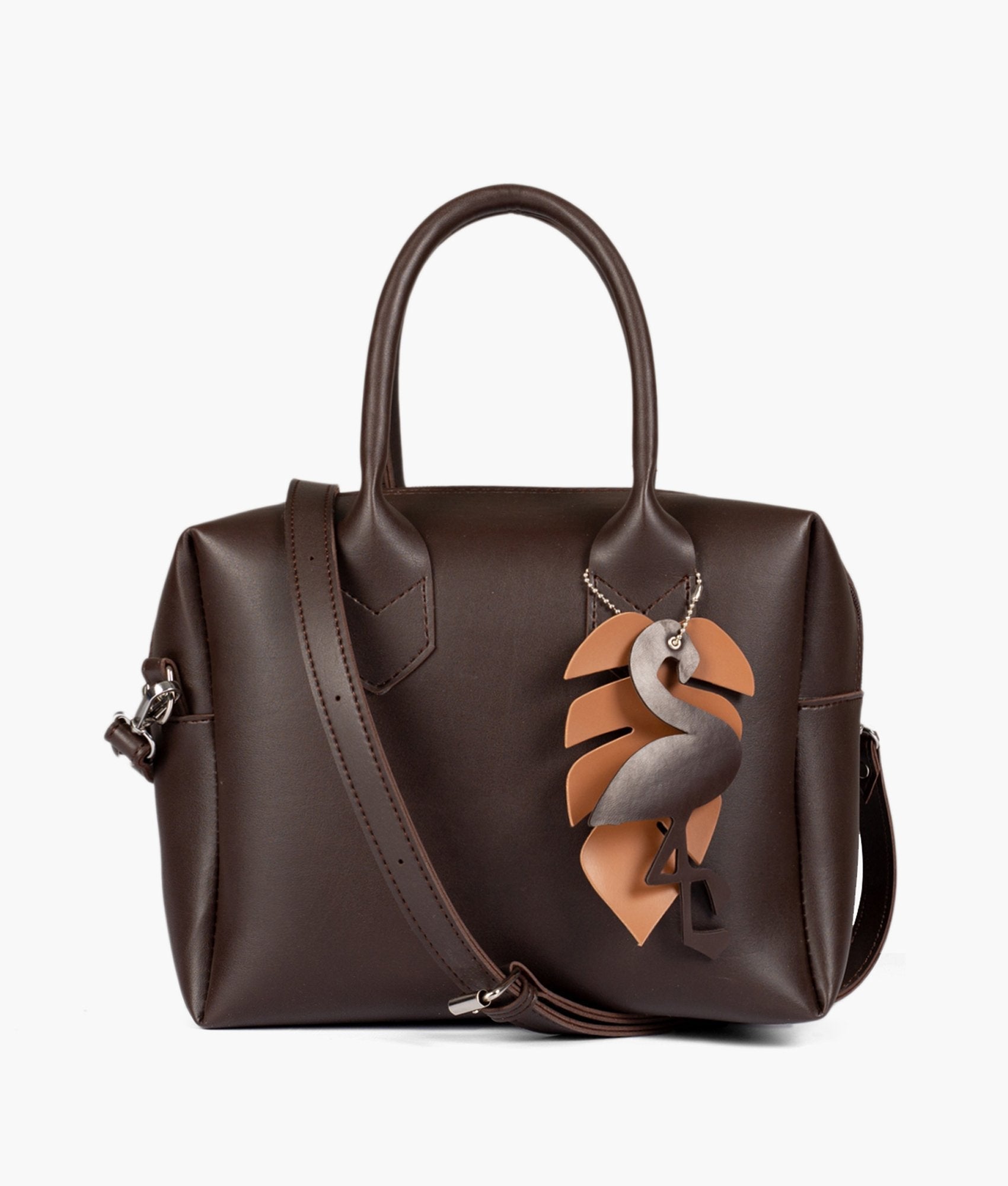 Buy Dark brown mini bowling bag in Pakistan