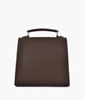 Buy Dark brown push-lock messenger bag in Pakistan