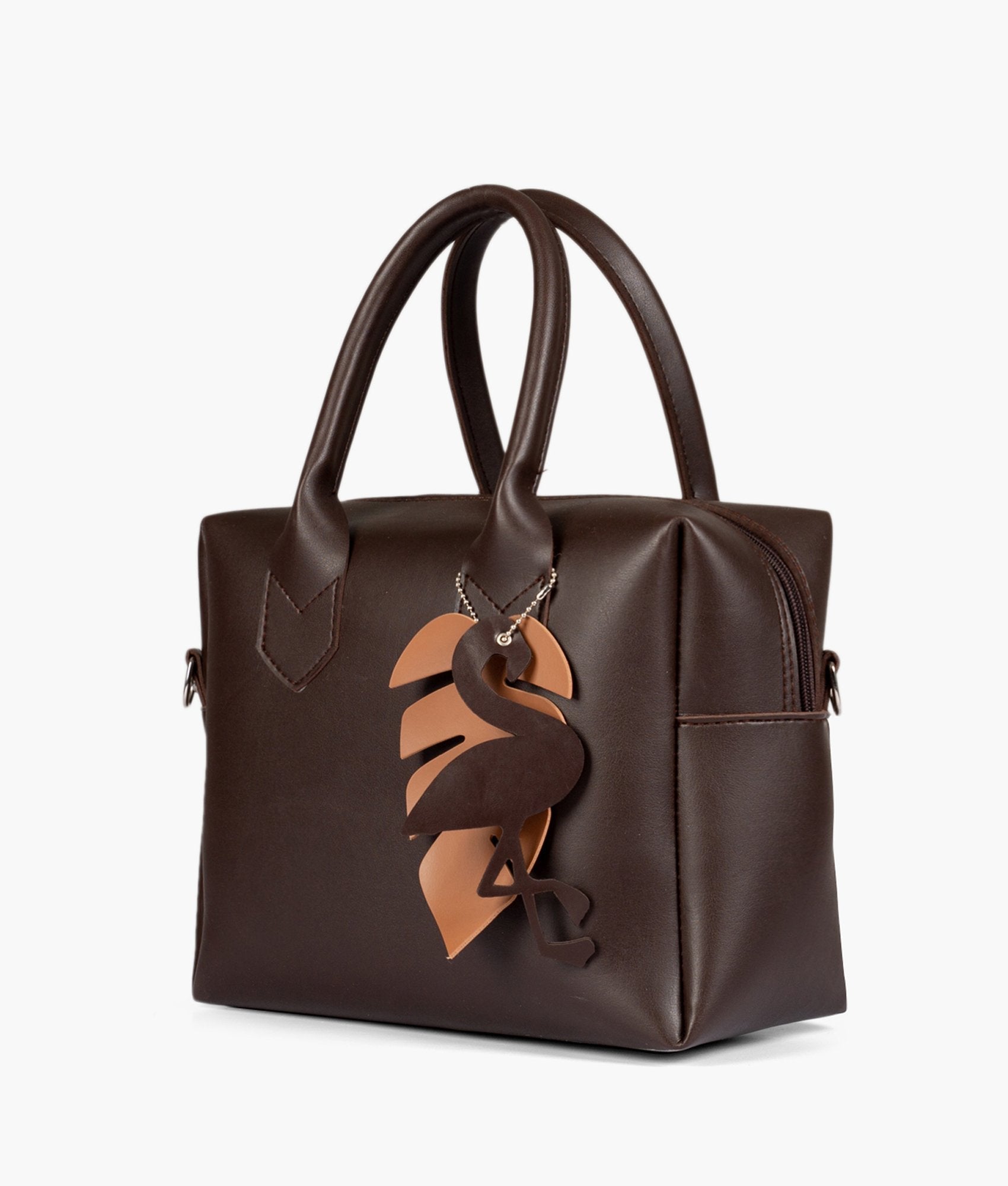 Buy Dark brown mini bowling bag in Pakistan