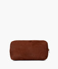 Buy Dark brown suede mini bowling bag in Pakistan