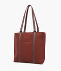 Buy Dark brown suede double-handle tote bag in Pakistan