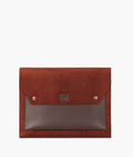 Buy Dark brown suede laptop sleeve 17