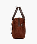 Buy Dark brown suede mini bowling bag in Pakistan