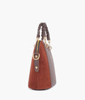 Buy Dark brown suede small evening bag in Pakistan