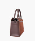 Buy Dark brown suede vintage handbag in Pakistan