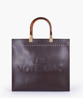 Buy Dark brown signature tote bag in Pakistan