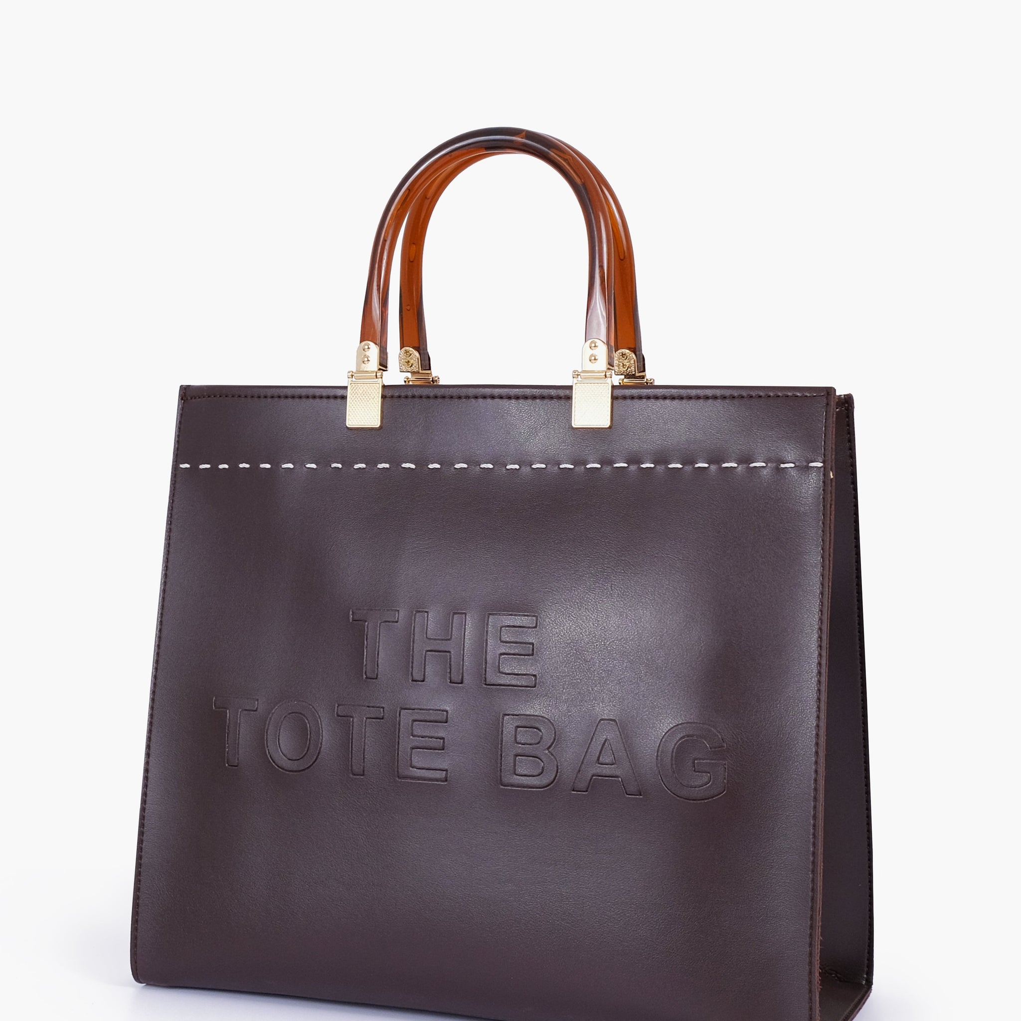 Buy Dark brown signature tote bag in Pakistan