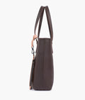 Buy Dark brown tote bag with detachable pouch in Pakistan