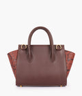 Buy Dark brown trapeze handbag in Pakistan