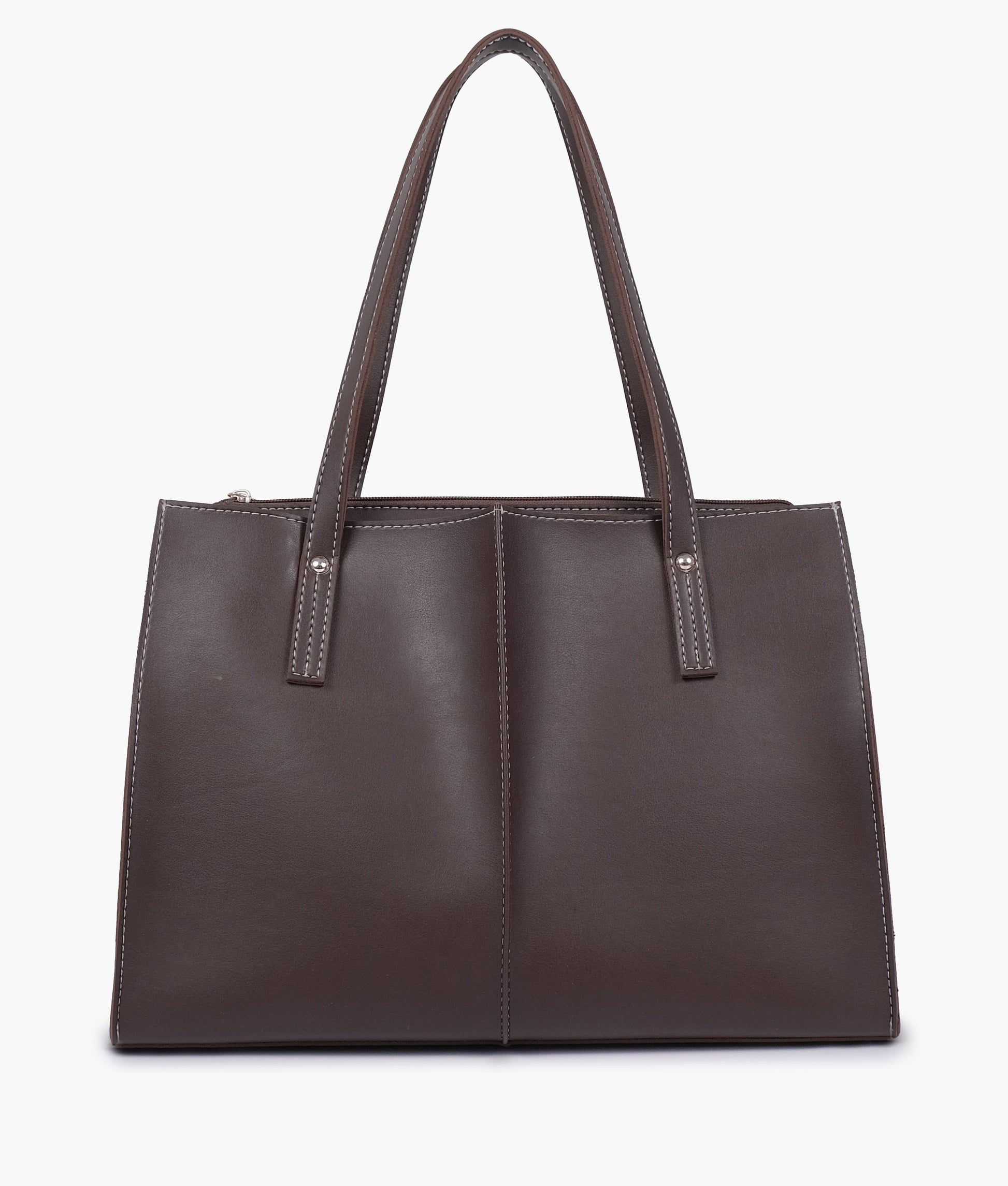 Buy Dark brown work tote bag in Pakistan