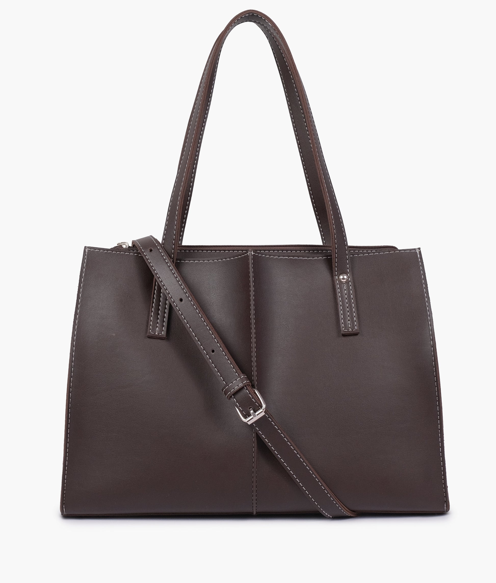 Buy Dark brown work tote bag in Pakistan