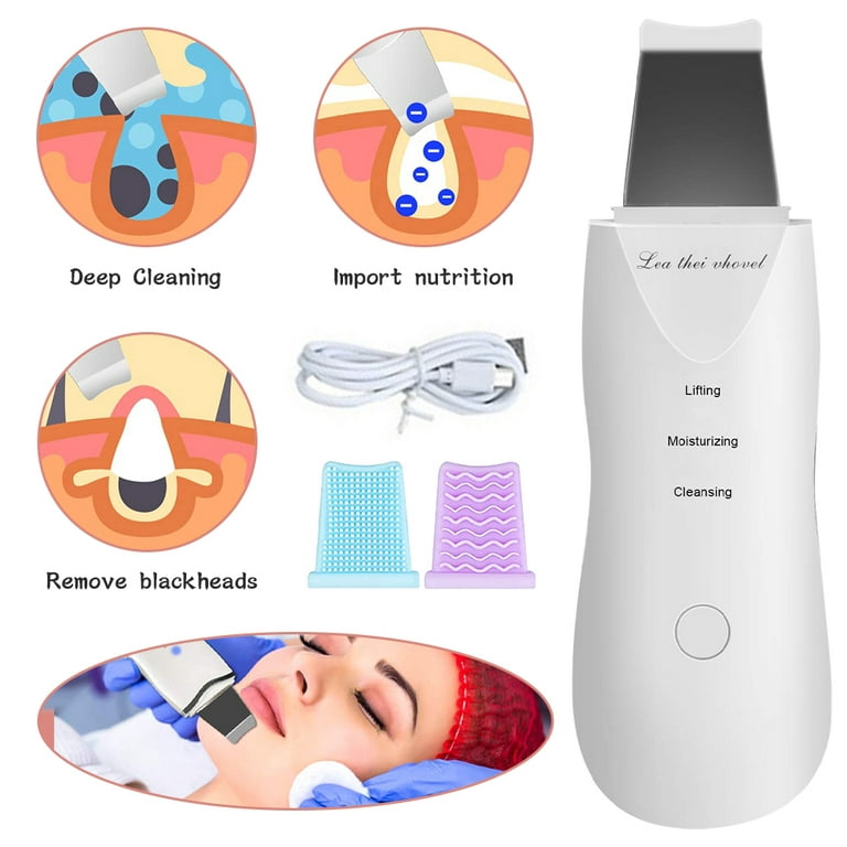 Buy Facial Beauty Ultrasonic Skin Scrubber Lift Massager Pore Cleanser Peeling Shovel Machine in Pakistan