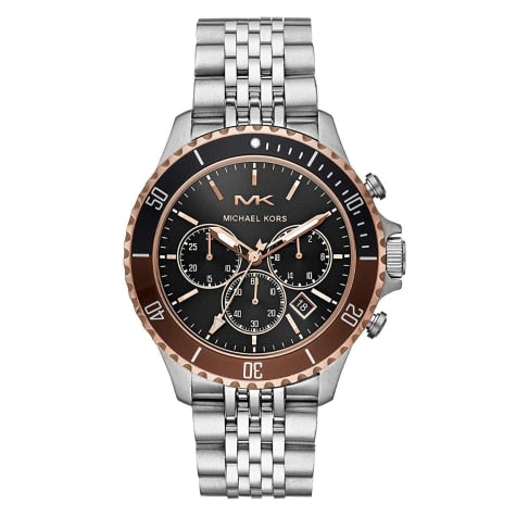 Buy Michael Kors Mens Silver Stainless Steel Black Dial 44mm Watch - Mk8725 in Pakistan