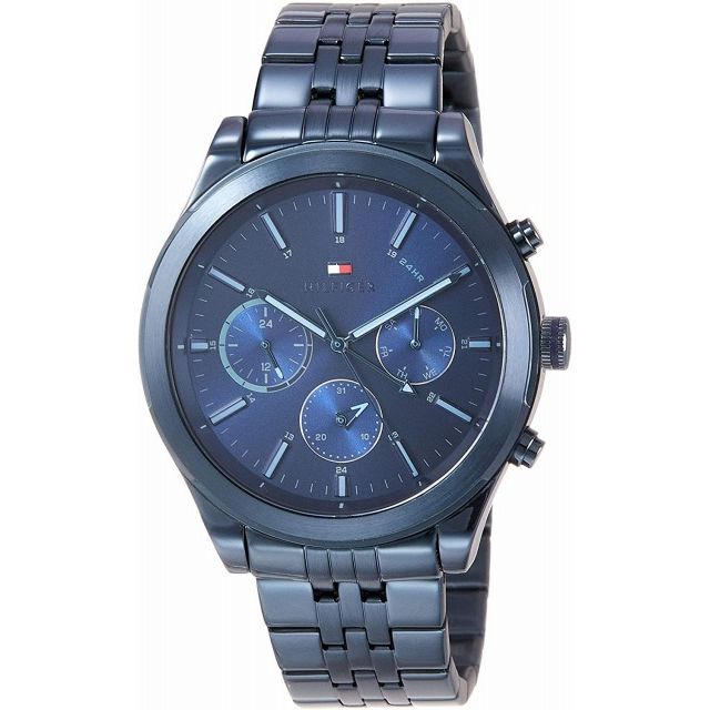 Buy Tommy Hilfiger Mens Quartz Blue Stainless Steel Blue Dial 44mm Watch - 1791739 in Pakistan