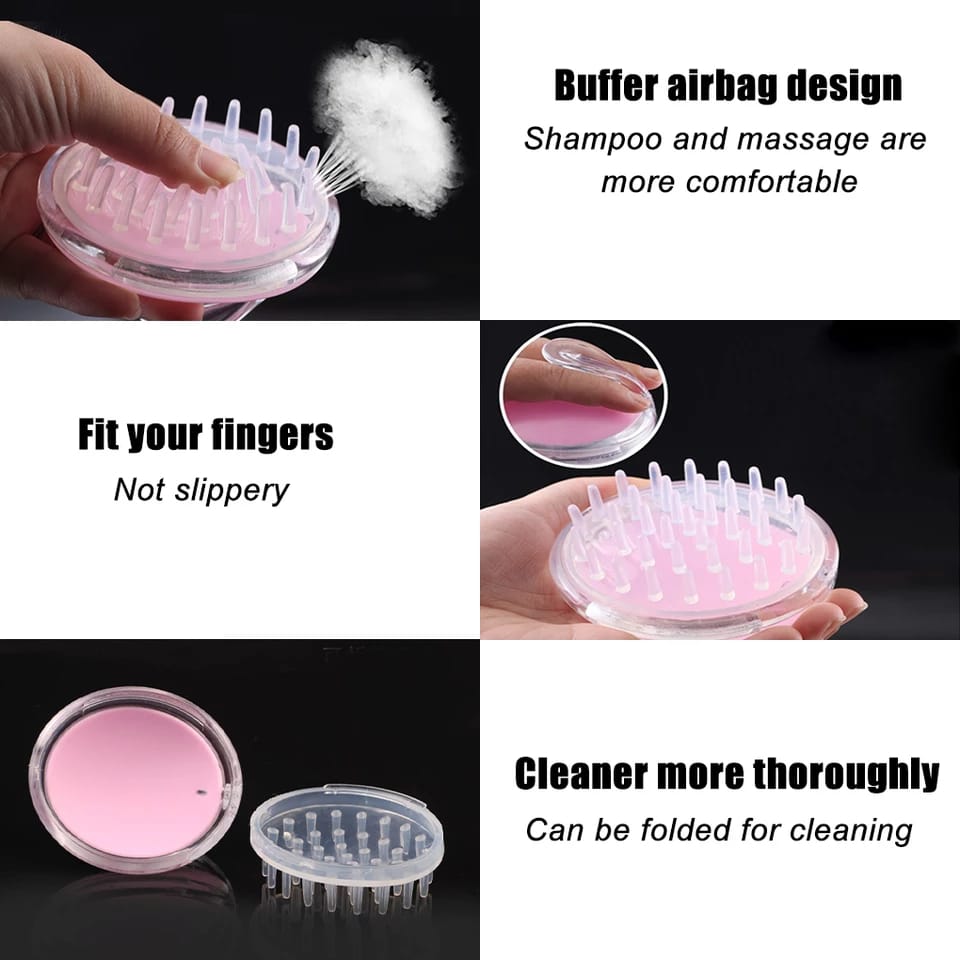 Buy Silicone Shampoo Hair Wash Brush - Random Color in Pakistan