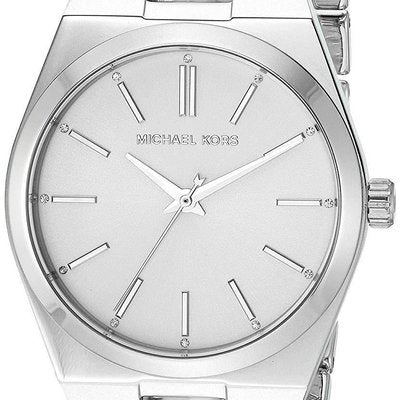Buy Michael Kors Channing Quartz White Dial Ladies Silver Strap Watch - Mk6649 in Pakistan