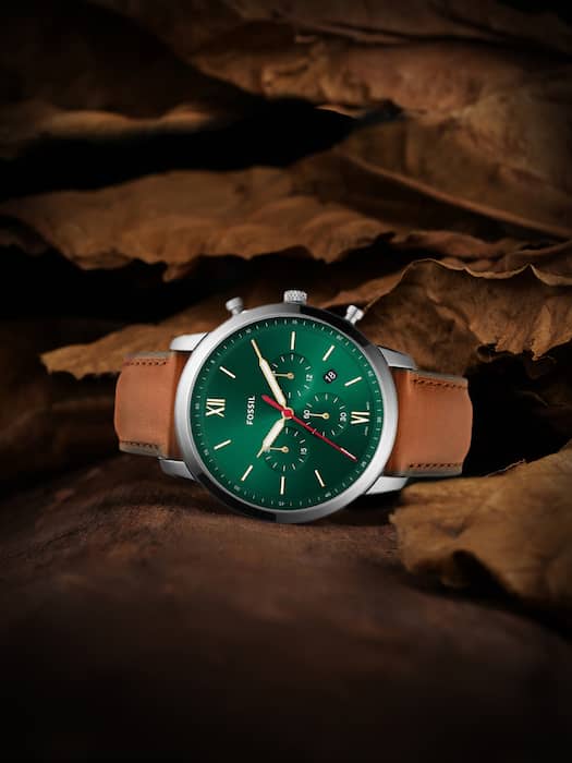 Buy Neutra Green Dial Brown Leather Strap Watch For Men in Pakistan