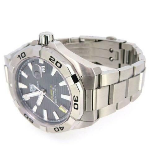 Buy TAG Heuer Aquaracer Calibre 5 Automatic Grey Dial Silver Steel Strap Watch for Men - WBD2113.BA0928 in Pakistan