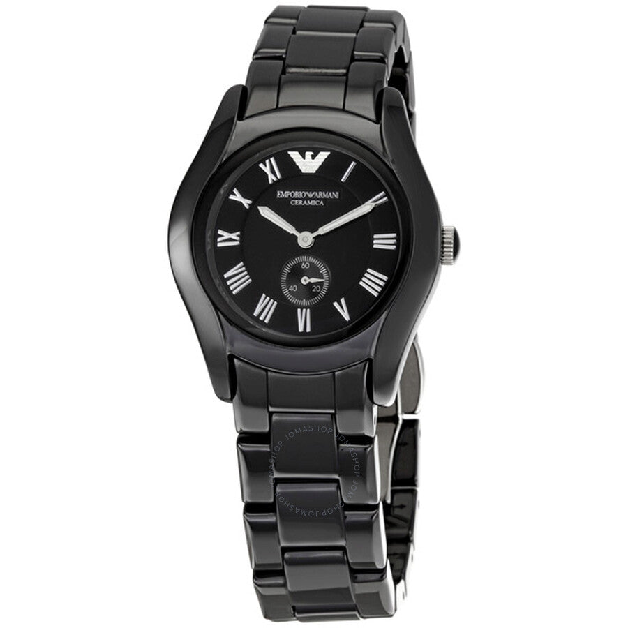 Buy Emporio Armani Ceramica Black Dial Black Steel Strap Watch for Women - AR1402 in Pakistan